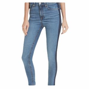 EUC Harper Tuxedo Stripe Skinny Jeans 25